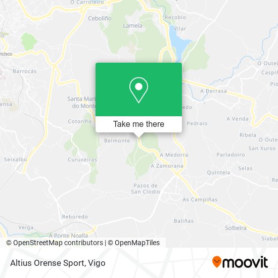 Altius Orense Sport map