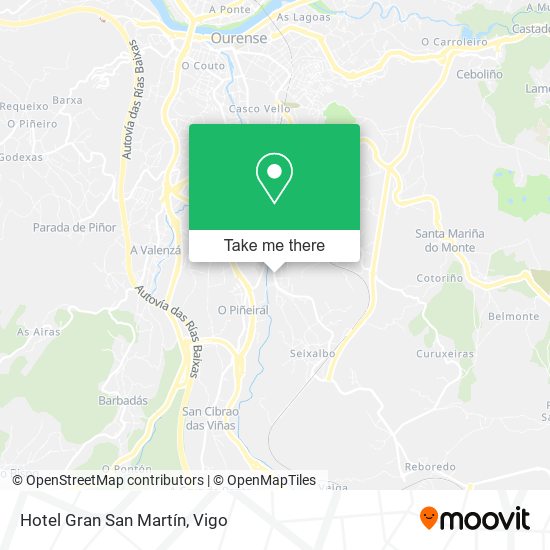 mapa Hotel Gran San Martín