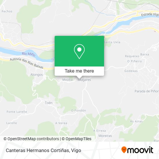 Canteras Hermanos Cortiñas map