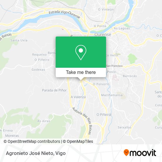 Agronieto José Nieto map