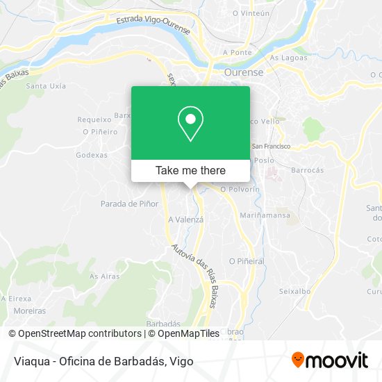 Viaqua - Oficina de Barbadás map