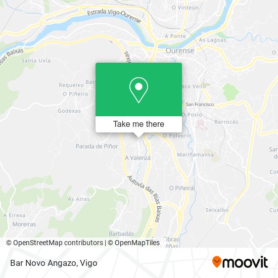 Bar Novo Angazo map