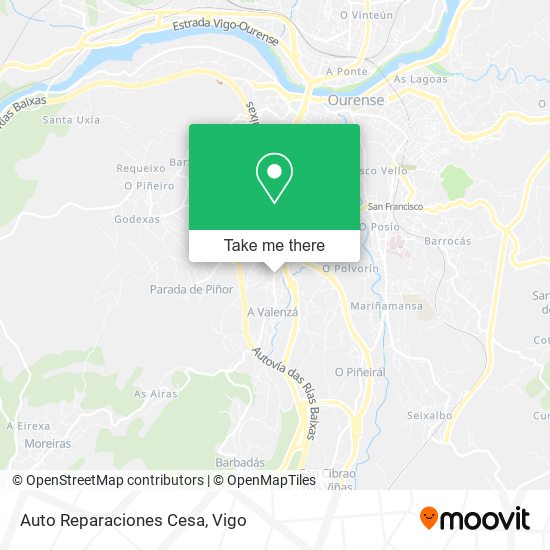 Auto Reparaciones Cesa map