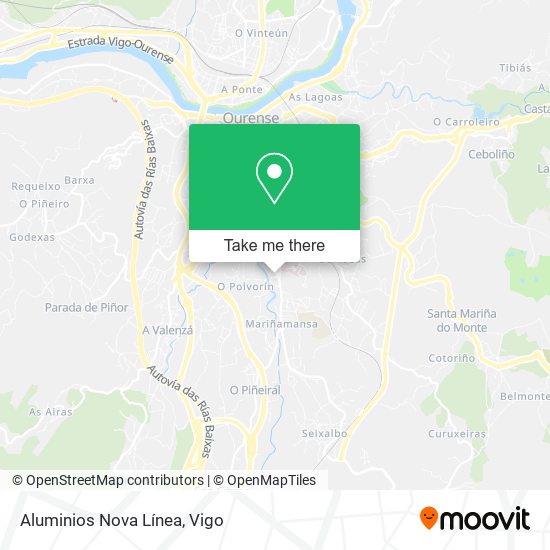 Aluminios Nova Línea map