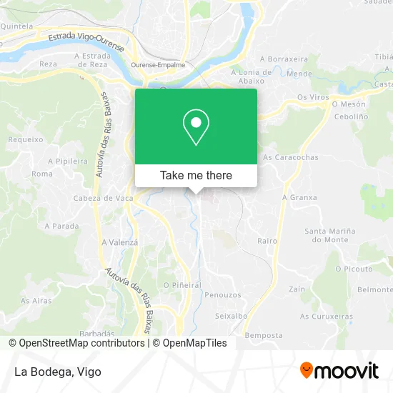 La Bodega map