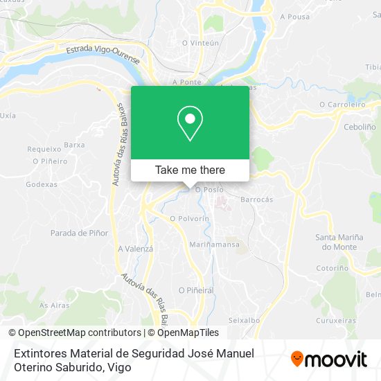 mapa Extintores Material de Seguridad José Manuel Oterino Saburido