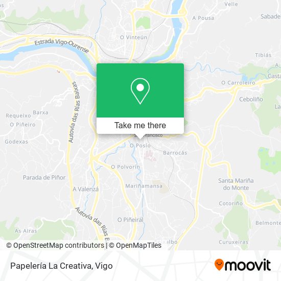 Papelería La Creativa map