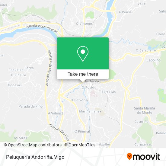 Peluquería Andoriña map