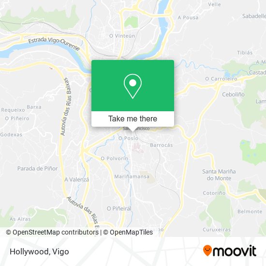 Hollywood map