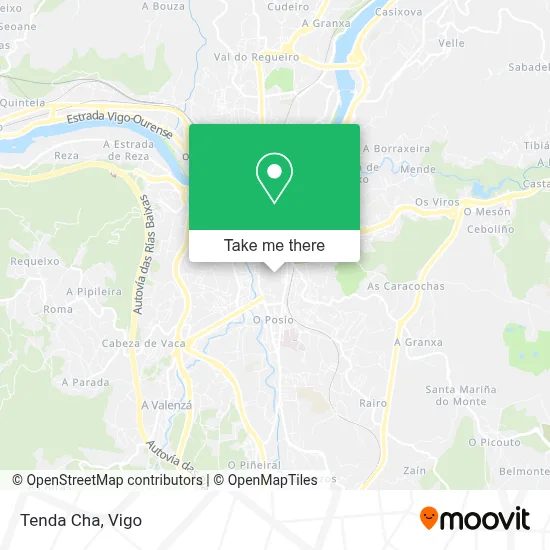 mapa Tenda Cha