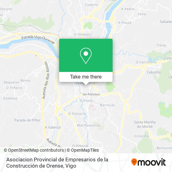 Asociacion Provincial de Empresarios de la Construcción de Orense map