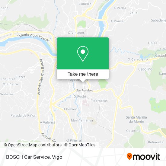 mapa BOSCH Car Service