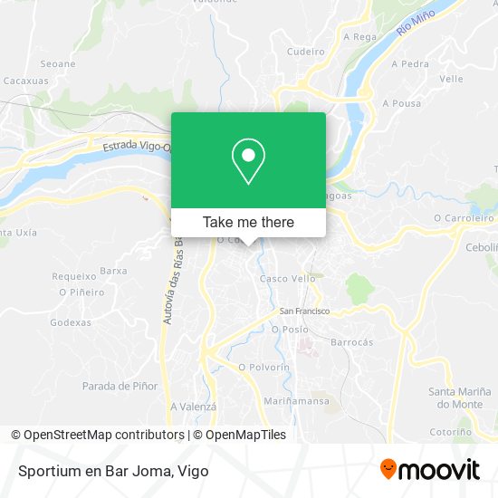 Sportium en Bar Joma map