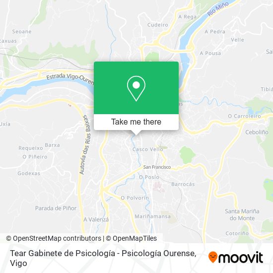 Tear Gabinete de Psicología - Psicología Ourense map