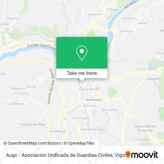 Augc - Asociación Unificada de Guardias Civiles map