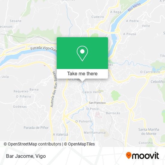mapa Bar Jacome