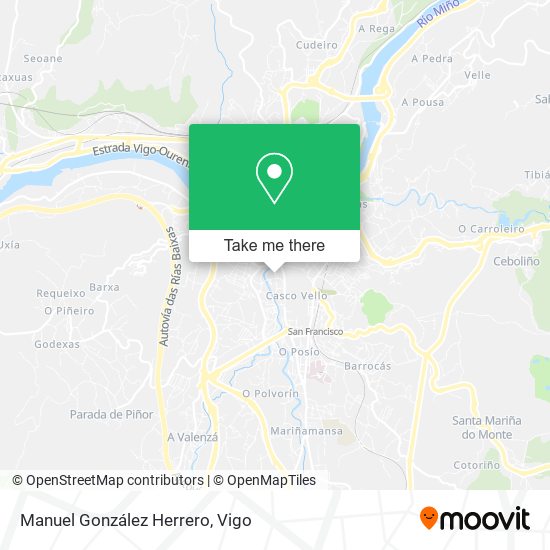 Manuel González Herrero map