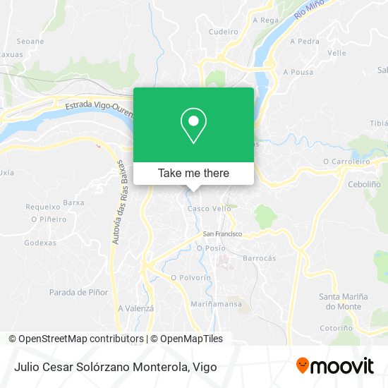Julio Cesar Solórzano Monterola map