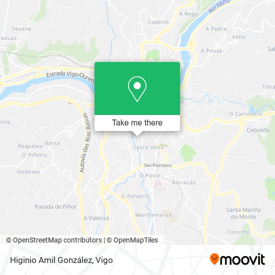 Higinio Amil González map