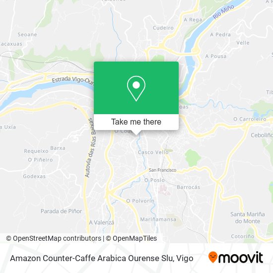 Amazon Counter-Caffe Arabica Ourense Slu map