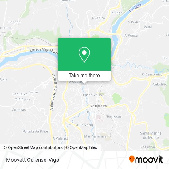 Moovett Ourense map