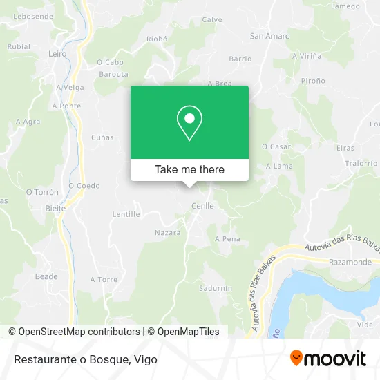 Restaurante o Bosque map