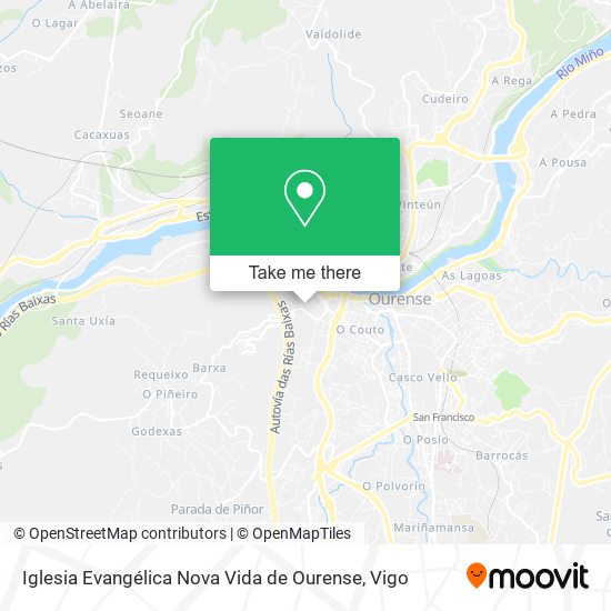 Iglesia Evangélica Nova Vida de Ourense map