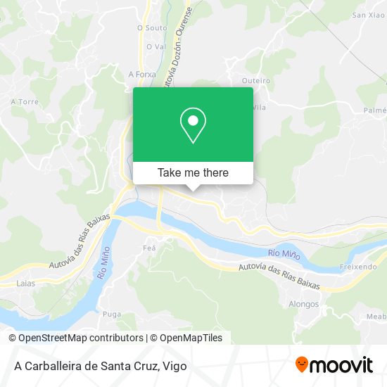 A Carballeira de Santa Cruz map