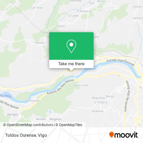 Toldos Ourense map