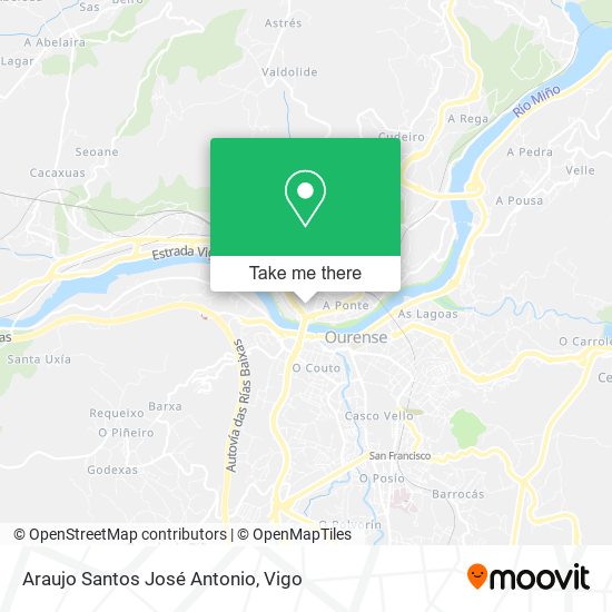 Araujo Santos José Antonio map