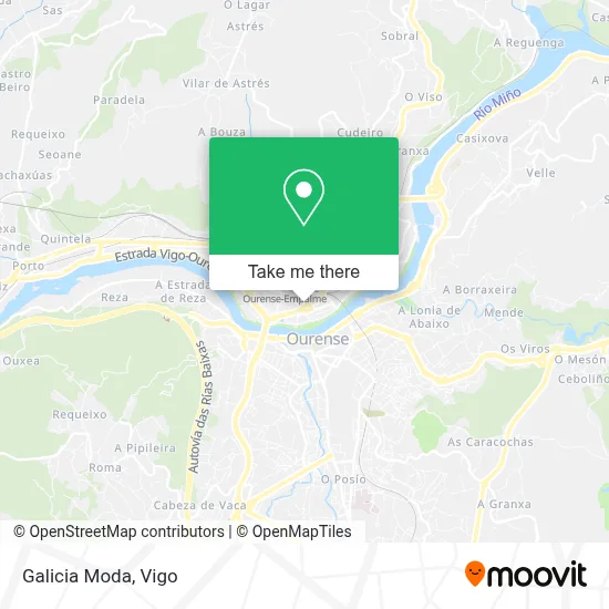 Galicia Moda map