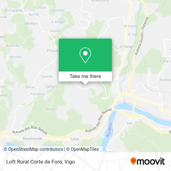 Loft Rural Corte de Fora map