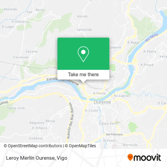 Leroy Merlín Ourense map