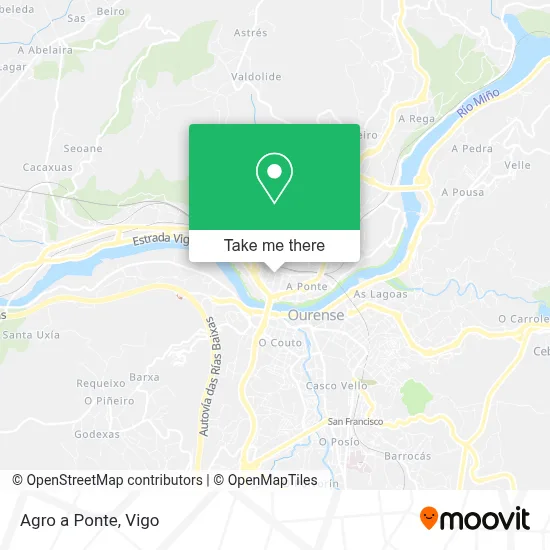 Agro a Ponte map