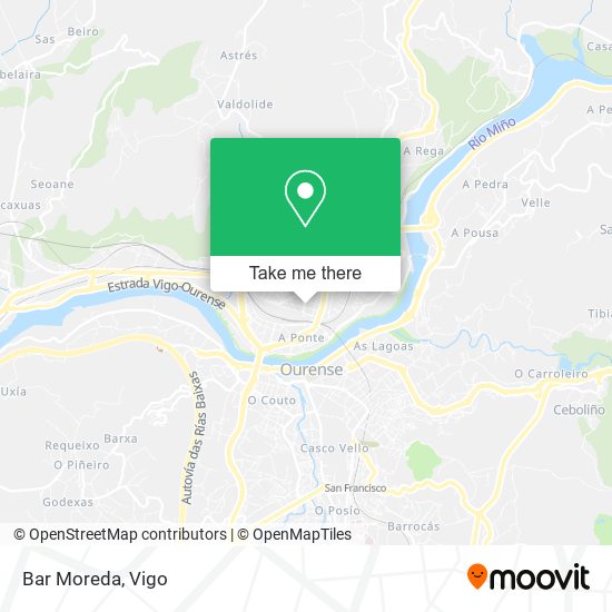 Bar Moreda map