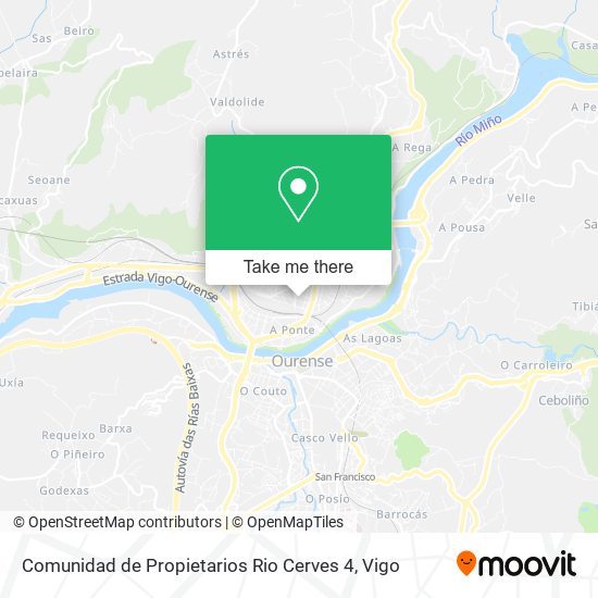 mapa Comunidad de Propietarios Rio Cerves 4