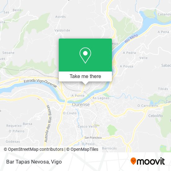 Bar Tapas Nevosa map