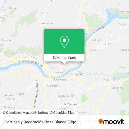 Cortinas y Decoración Rosa Blanco map