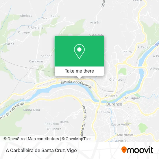 A Carballeira de Santa Cruz map