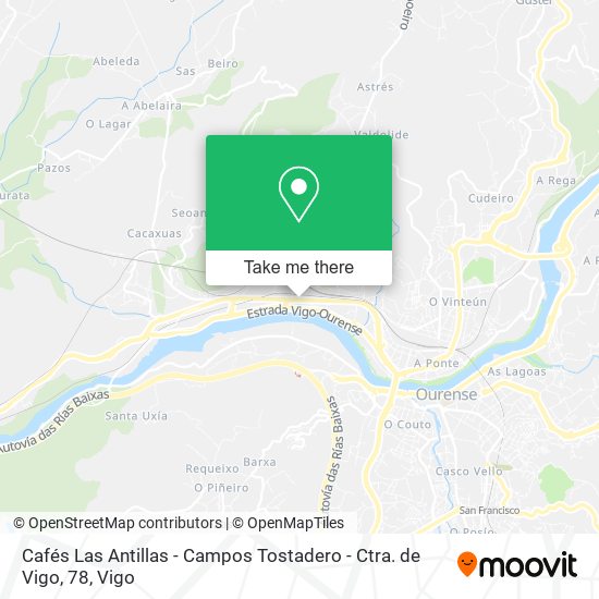 Cafés Las Antillas - Campos Tostadero - Ctra. de Vigo, 78 map