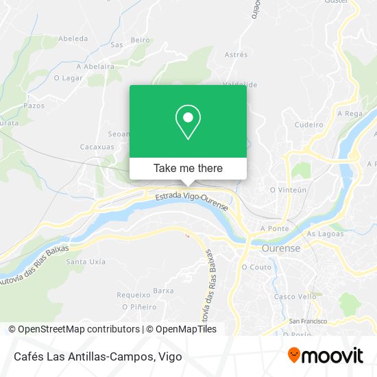 Cafés Las Antillas-Campos map
