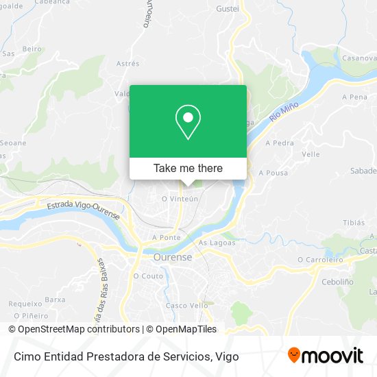 Cimo Entidad Prestadora de Servicios map