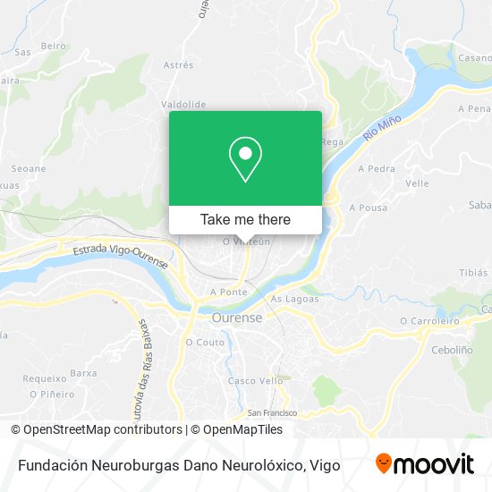 Fundación Neuroburgas Dano Neurolóxico map