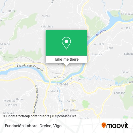 Fundación Laboral Orelco map