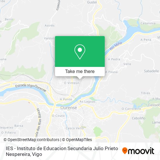 IES - Instituto de Educacion Secundaria Julio Prieto Nespereira map