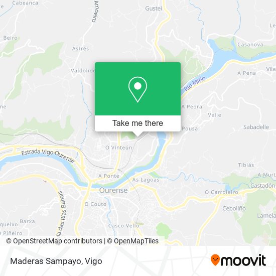 Maderas Sampayo map