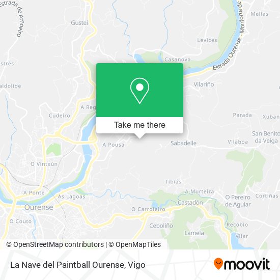 La Nave del Paintball Ourense map