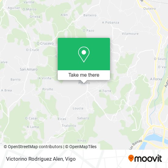 Victorino Rodríguez Alen map