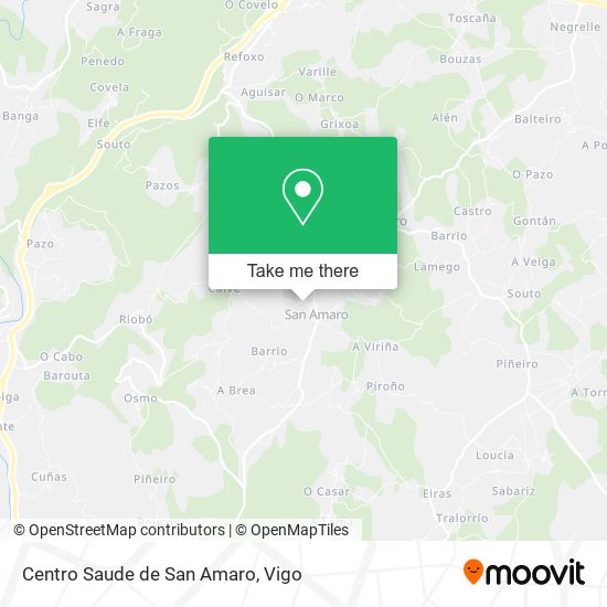 Centro Saude de San Amaro map