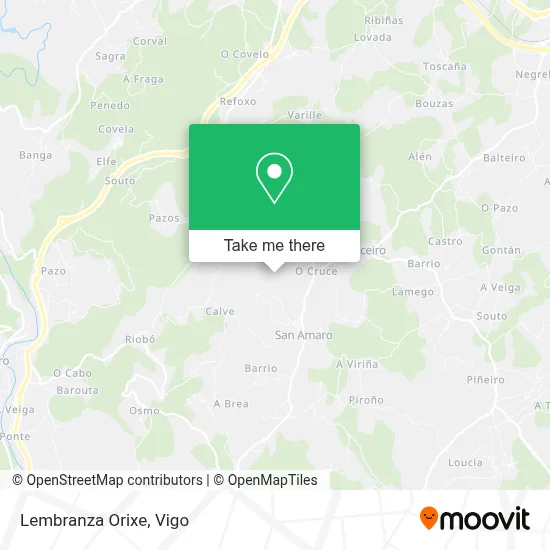Lembranza Orixe map
